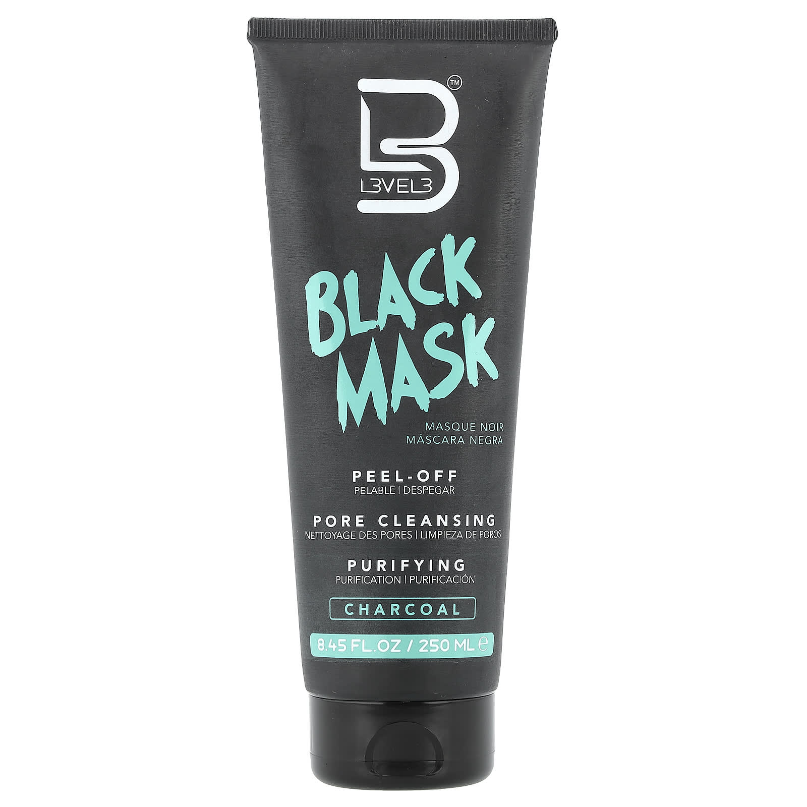 Level 3, Black Mask, Charcoal, 8.45 fl oz (250 ml) - Image 1