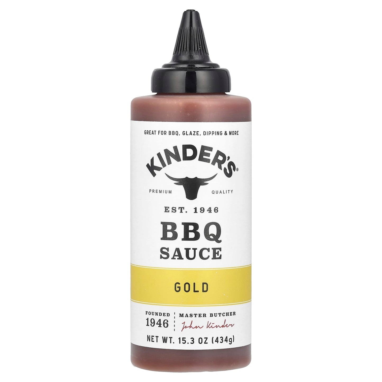 KINDER'S, BBQ Sauce, Gold, 15.3 oz (434 g) - Image 1