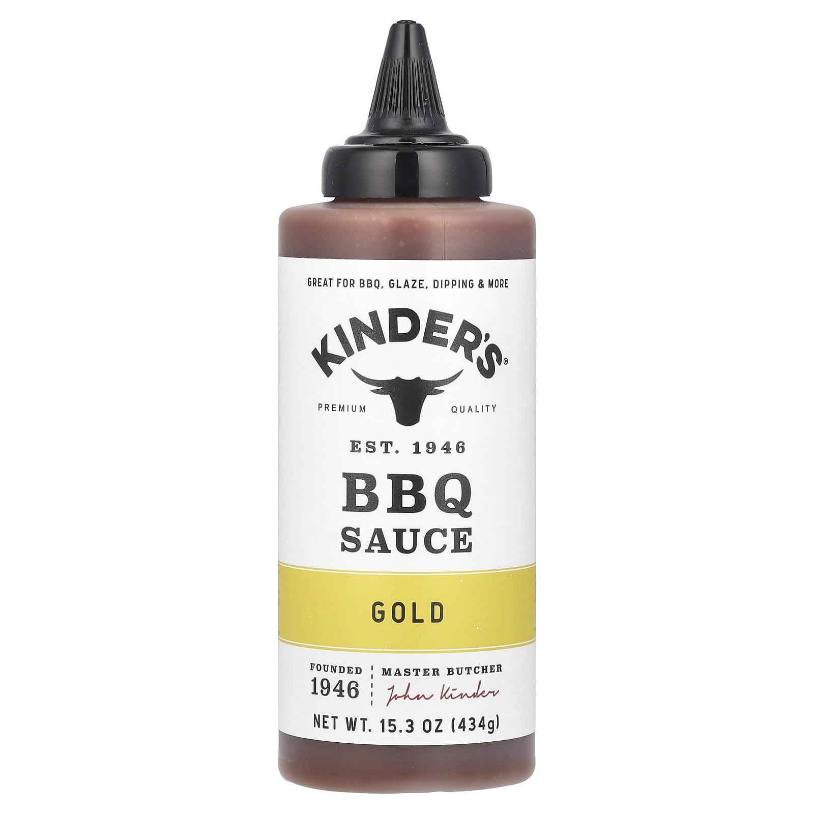 KINDER'S, BBQ Sauce, Gold, 15.3 oz (434 g) - Image 1