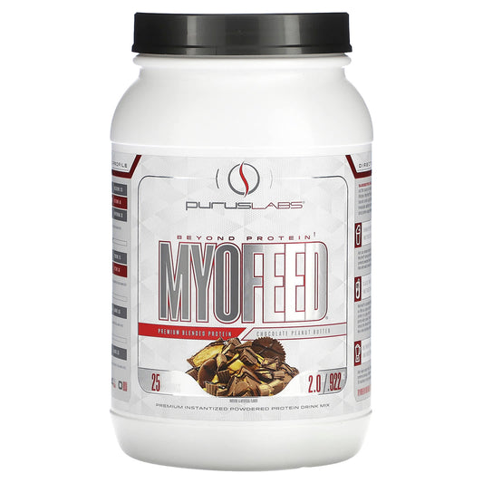 Purus Labs, MyoFeed, Chocolate Peanut Butter, 2 lb (0.922 kg) - Image 1