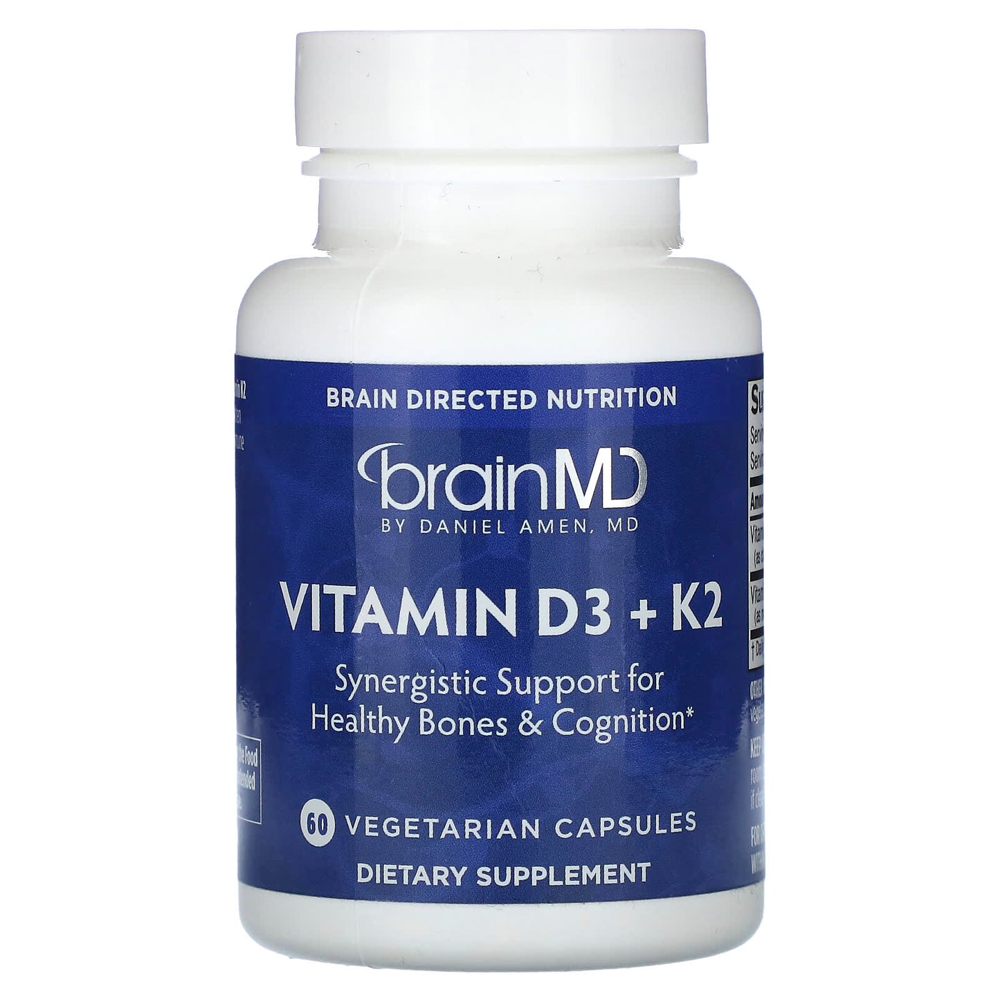 BrainMD Vitamin D3 + K2 for Strong Bones & Cognitive Support - Image 1