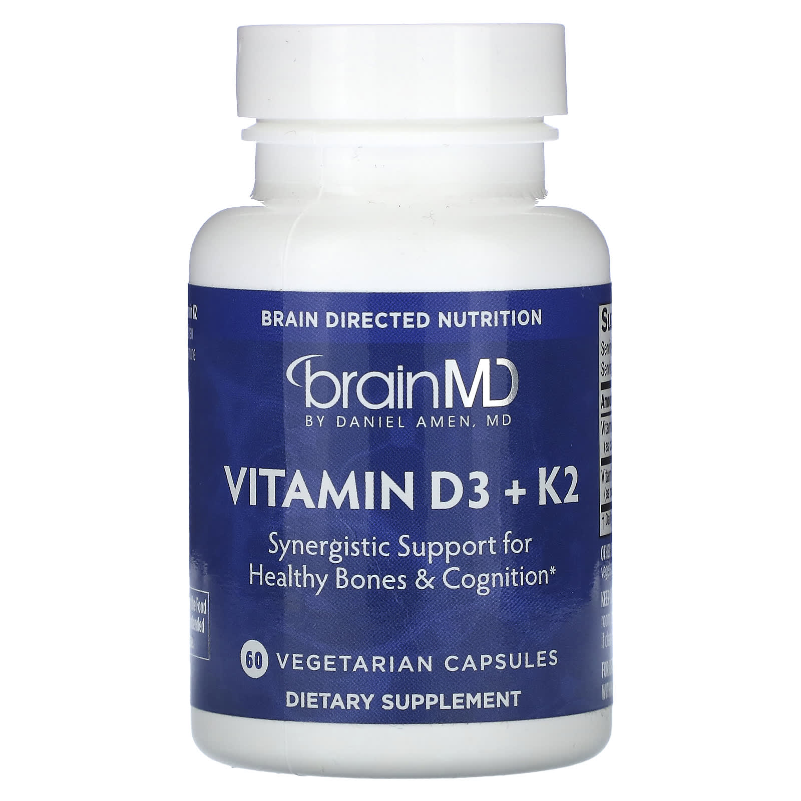 BrainMD Vitamin D3 + K2 for Strong Bones & Cognitive Support - Image 1