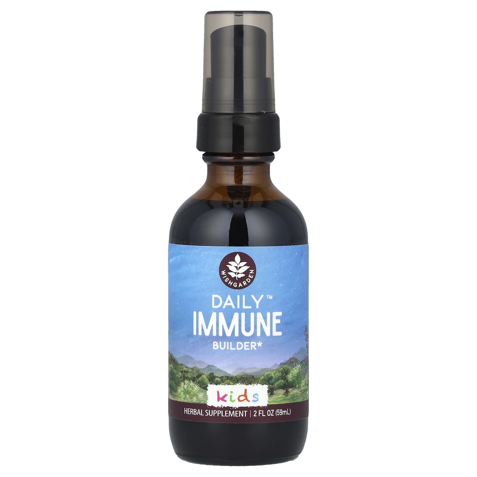 WishGarden Herbs, Kids, Daily™ Immune Builder, 2 fl oz (59 ml) - Image 1