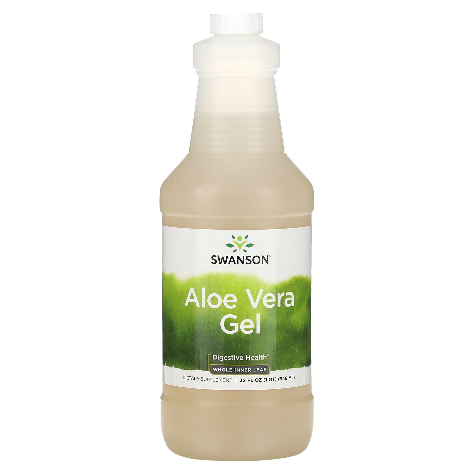 Swanson, Aloe Vera Gel, 10 g, 32 fl oz (946 ml) - Image 1