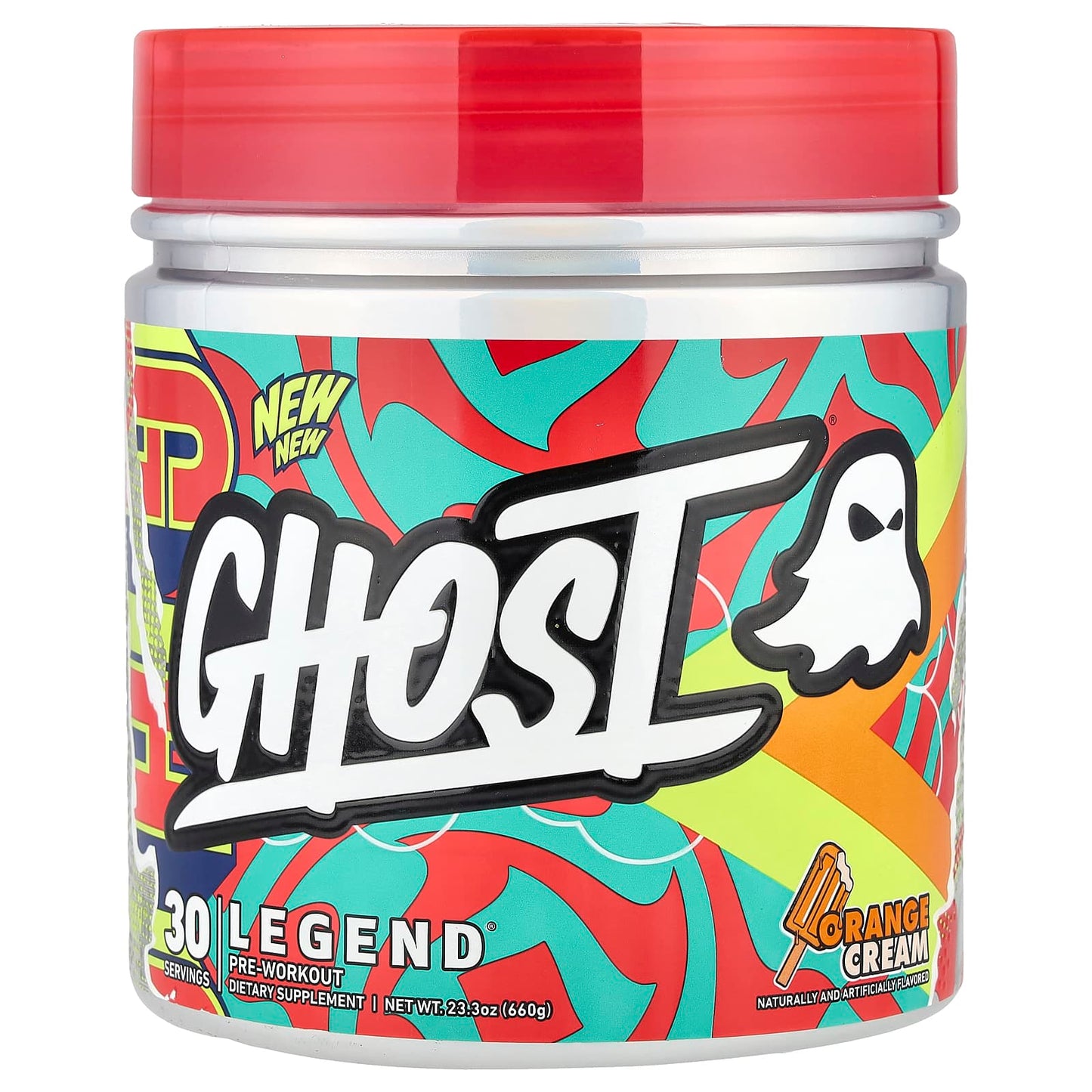 Unlock Legendary Energy with Ghost Legend Pre-Workout, Orange Cream - Image 1