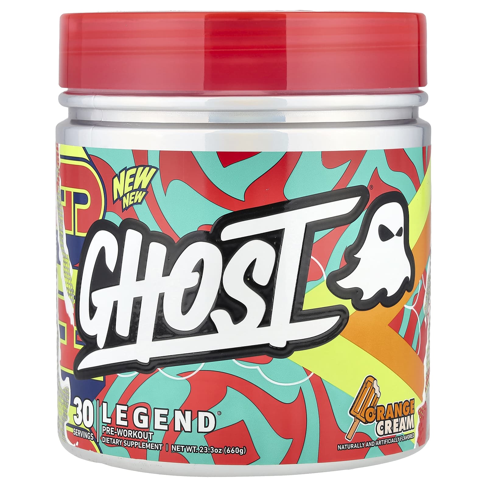 Unlock Legendary Energy with Ghost Legend Pre-Workout, Orange Cream - Image 1