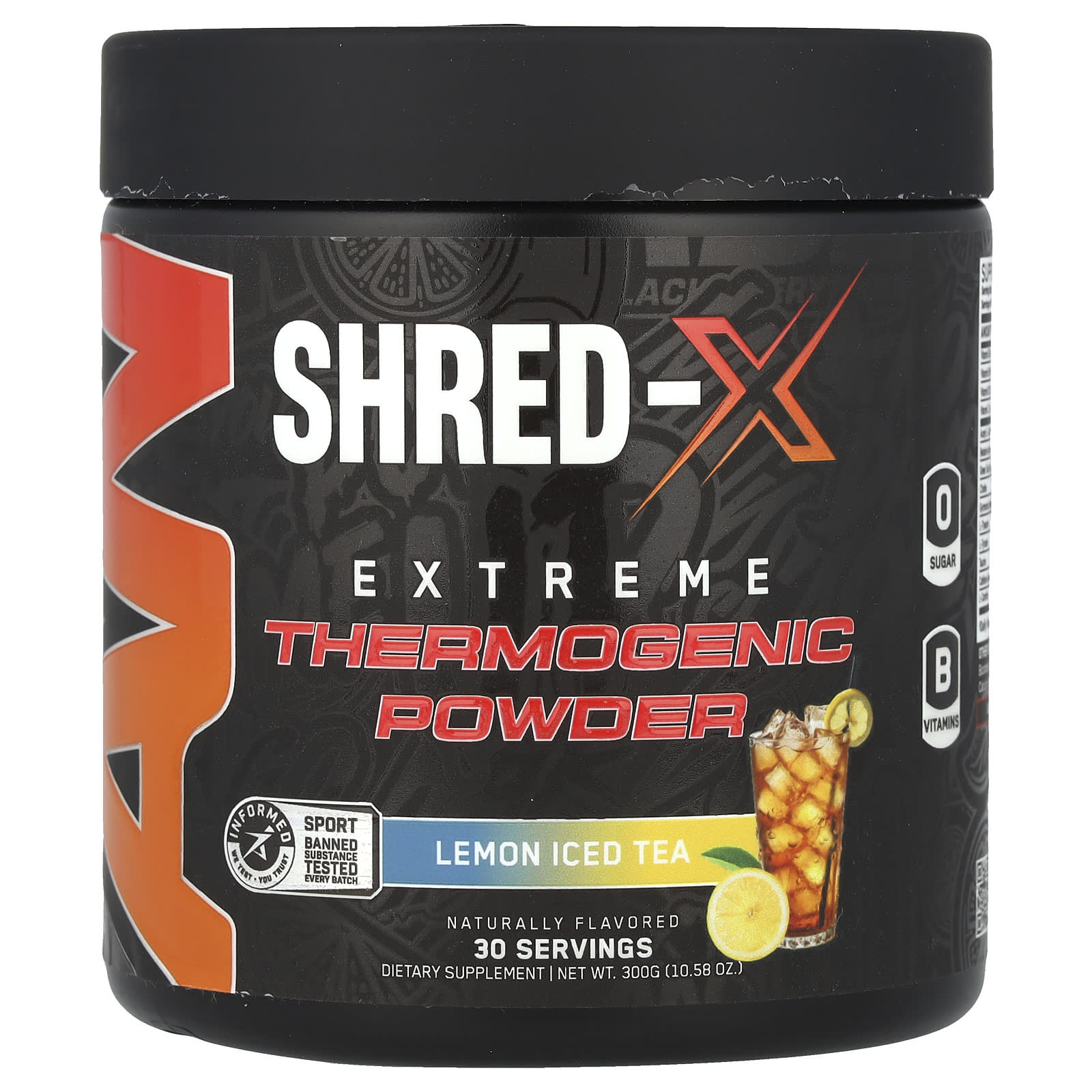 ABE Shred-X Lemon Iced Tea Thermogenic Weight Loss Powder - Image 1