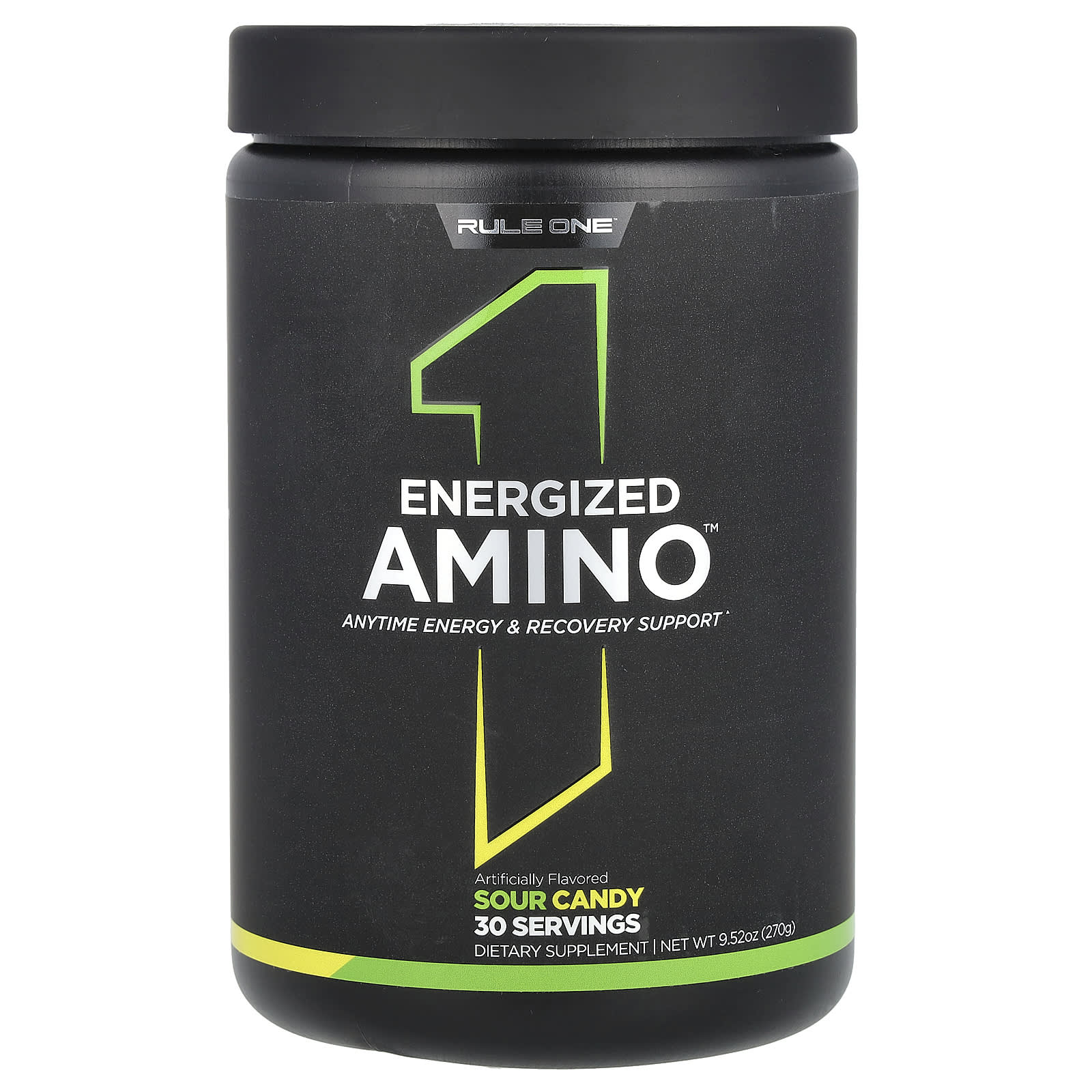 Rule One Proteins, Energized Amino, Sour Candy, 9.52 oz (270 g) - Image 1