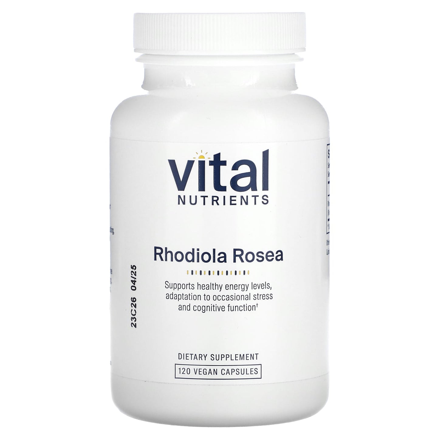 Vital Nutrients, Rhodiola Rosea, 120 Vegan Capsules (200 mg per Capsule) - Image 1