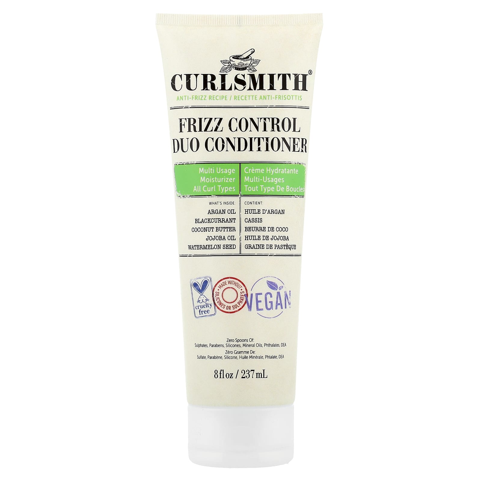 Curlsmith Frizz Control Duo Conditioner for All Curl Types - 8 fl oz (237 ml) - Image 1