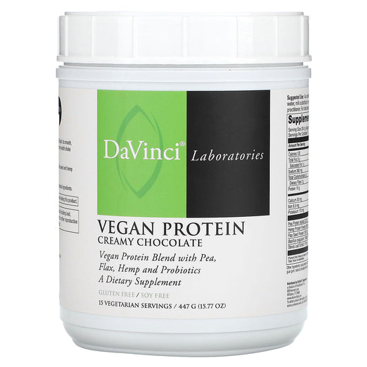 Vegan Protein Powder - Creamy Chocolate by DaVinci Laboratories - Image 1