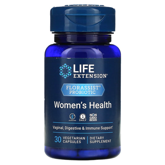 Life Extension, FLORASSIST Probiotic, Women's Health, 30 Vegetarian Capsules - Image 1