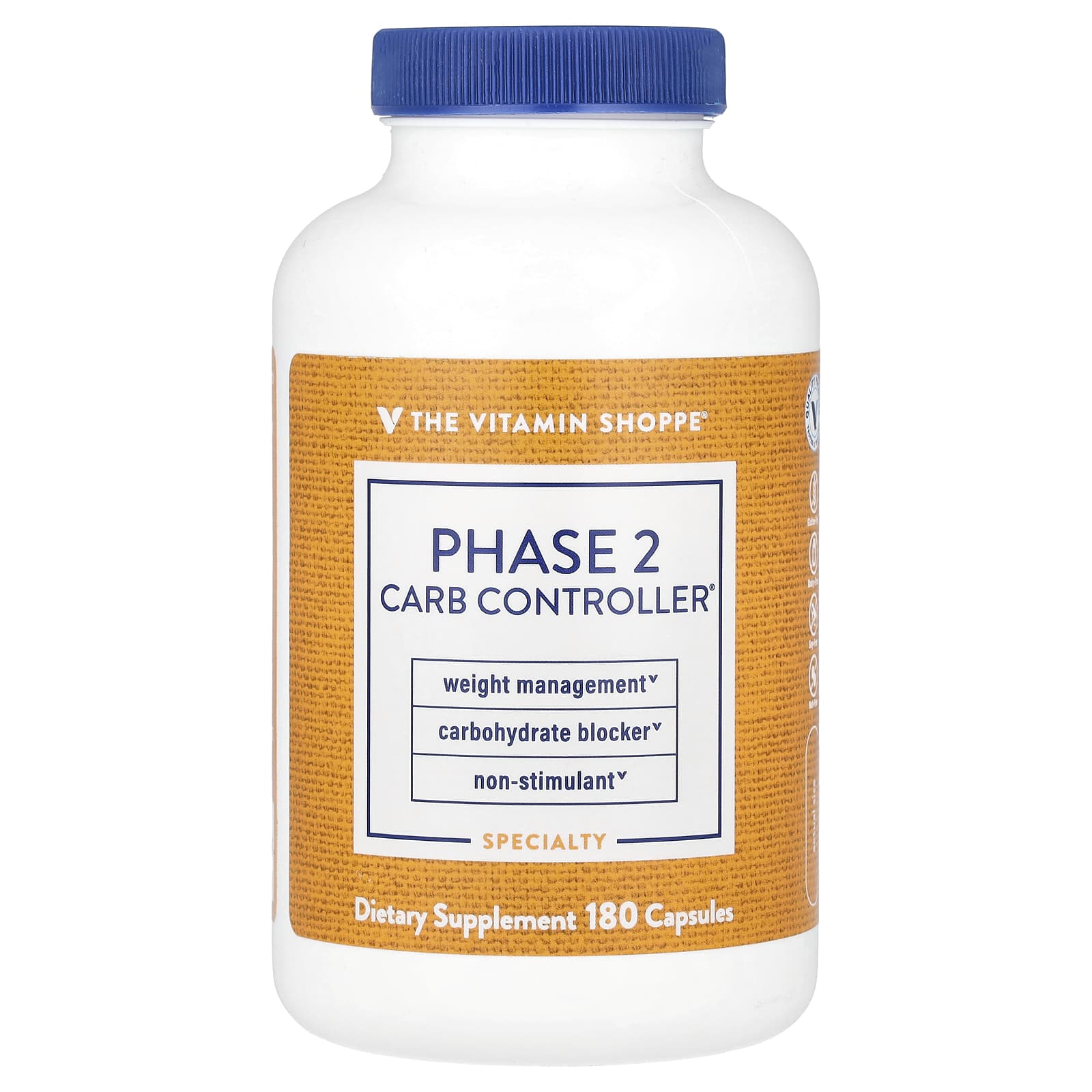 The Vitamin Shoppe, Phase 2 Carb Controller®, 180 Capsules (500 mg per Capsule) - Image 1