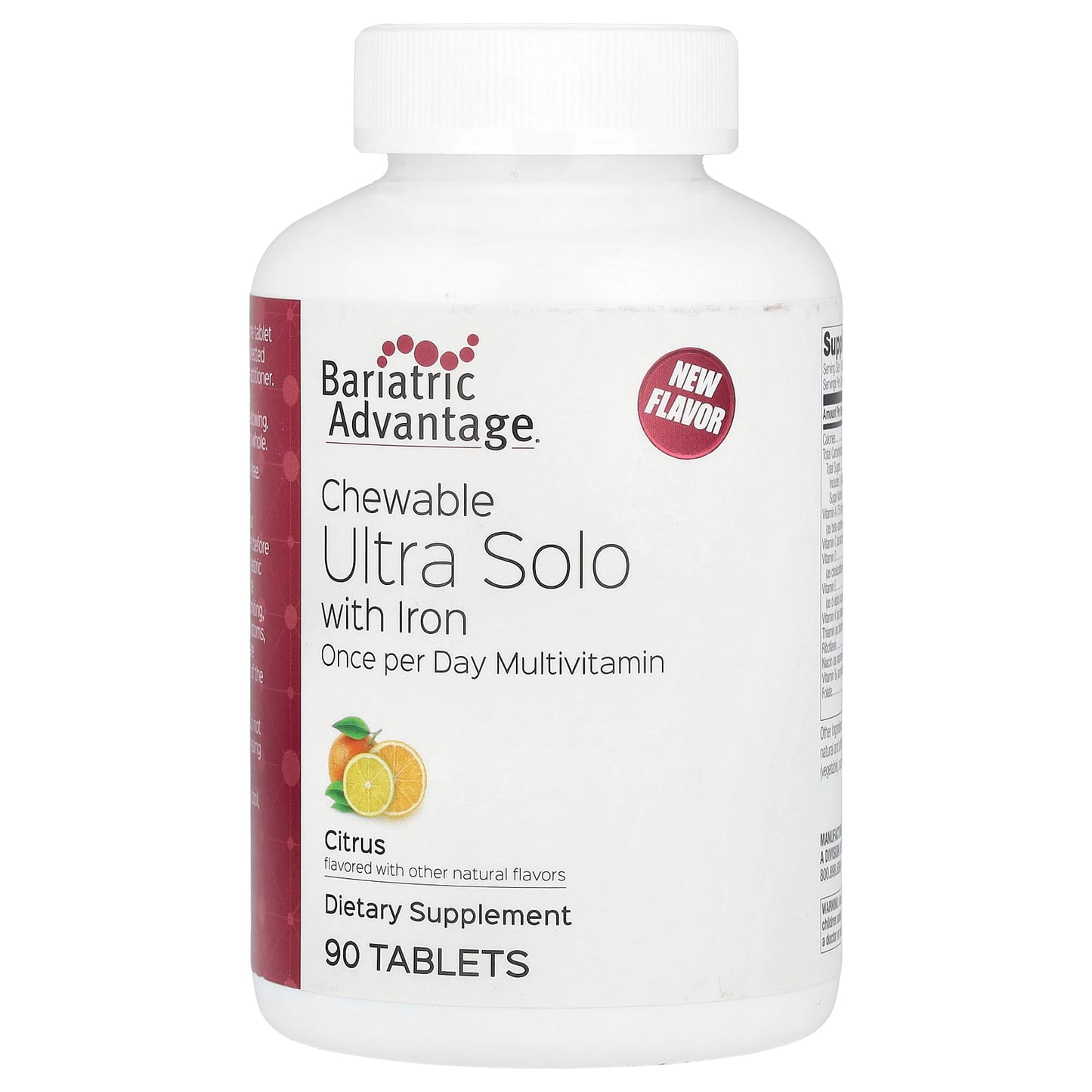 Bariatric Advantage Ultra Solo Multivitamin with Iron | 90 Tablets - Image 1