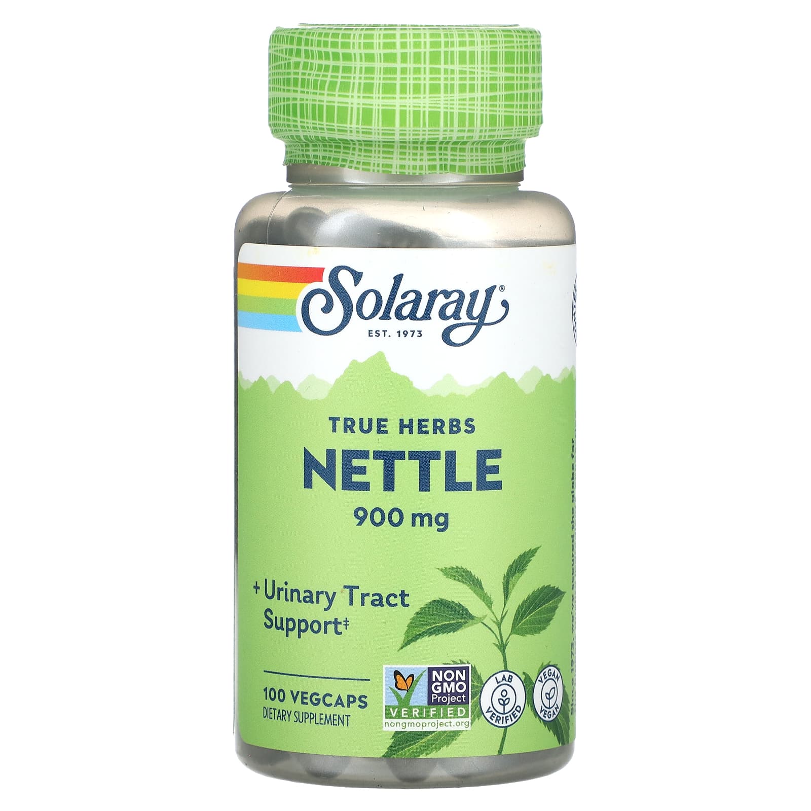 Solaray, True Herbs Nettle, 100 VegCaps (300 mg per Capsule) - Image 1