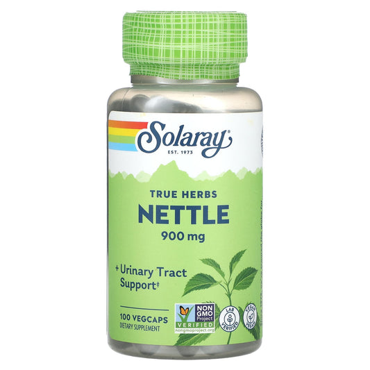 Solaray, True Herbs Nettle, 100 VegCaps (300 mg per Capsule) - Image 1