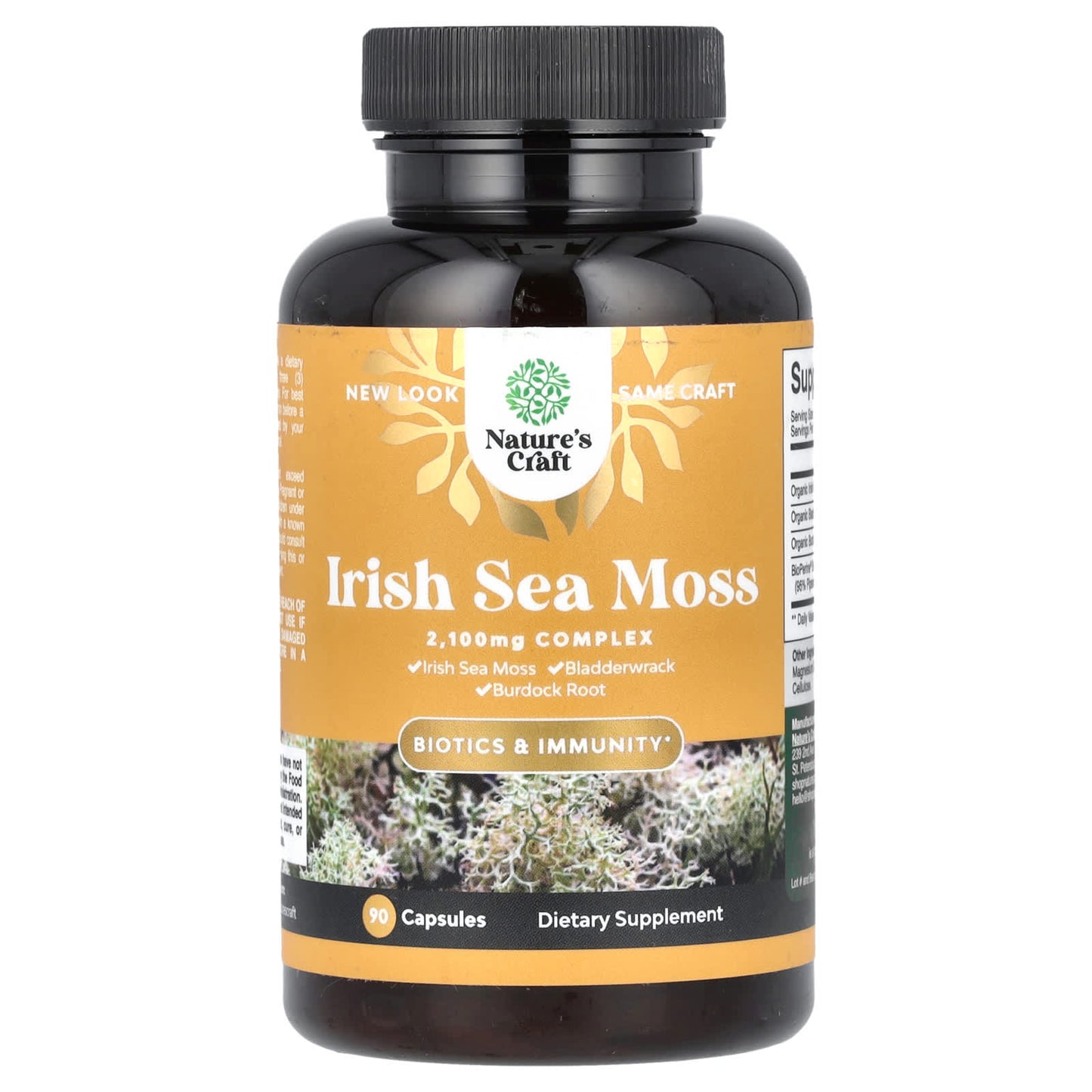 Nature's Craft, Irish Sea Moss, 90 Capsules - Image 1