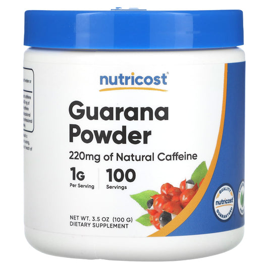 Nutricost, Guarana Powder, 3.5 oz (100 g) - Image 1