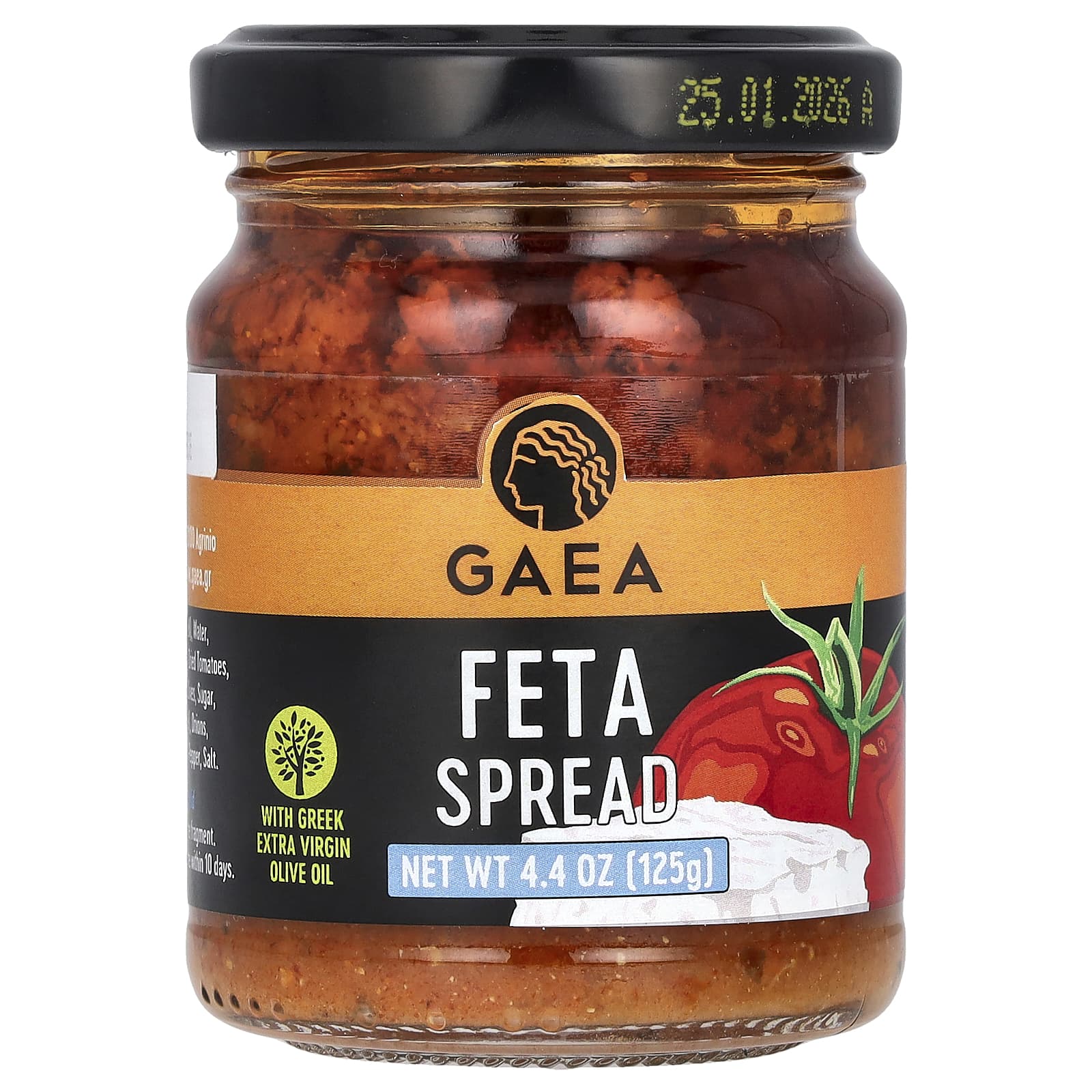 Tangy Gaea Greek Feta Spread, 4.4 oz, P.D.O. Certified, Delicious Dip - Image 1