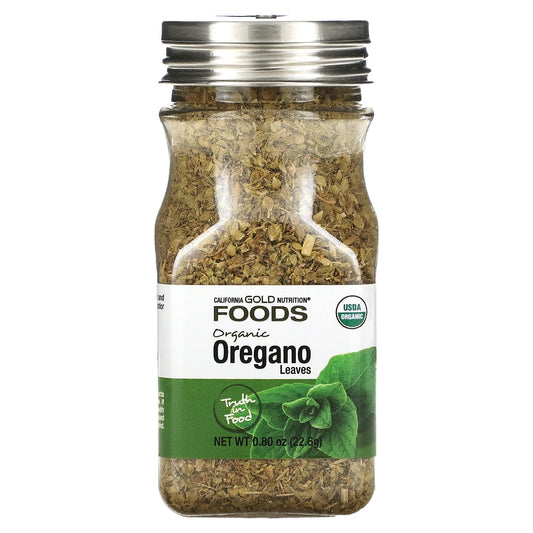 California Gold Nutrition Organic Oregano - 0.80 oz (22.6g) - Image 1