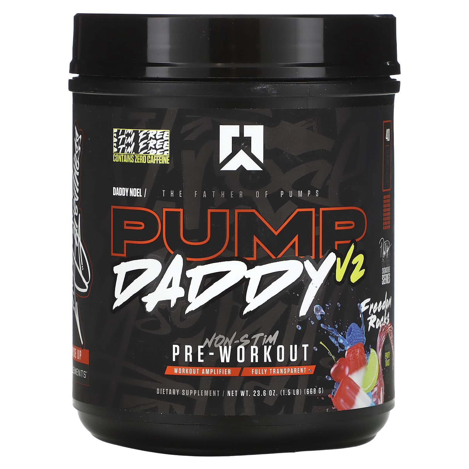 RYSE, Pump Daddy V2, Non-Stim Pre-Workout, Freedom Rocks, 1.5 lb (668 g) - Image 1