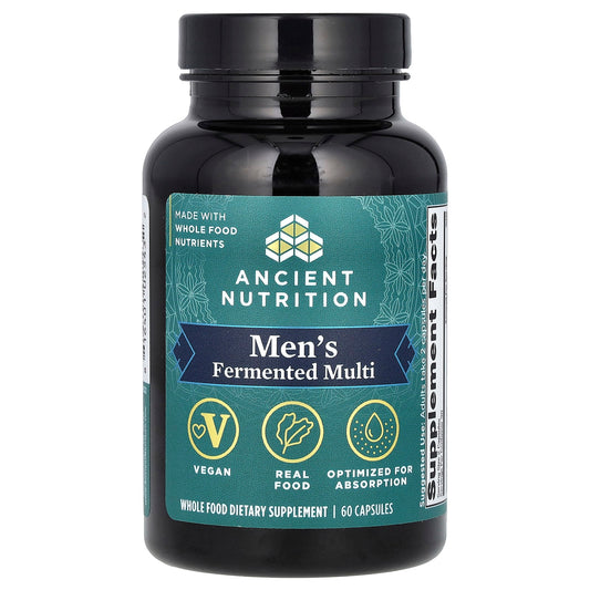 Ancient Nutrition Men's Fermented Multi Vitamins for Optimal Absorption 60 Capsules - Image 1