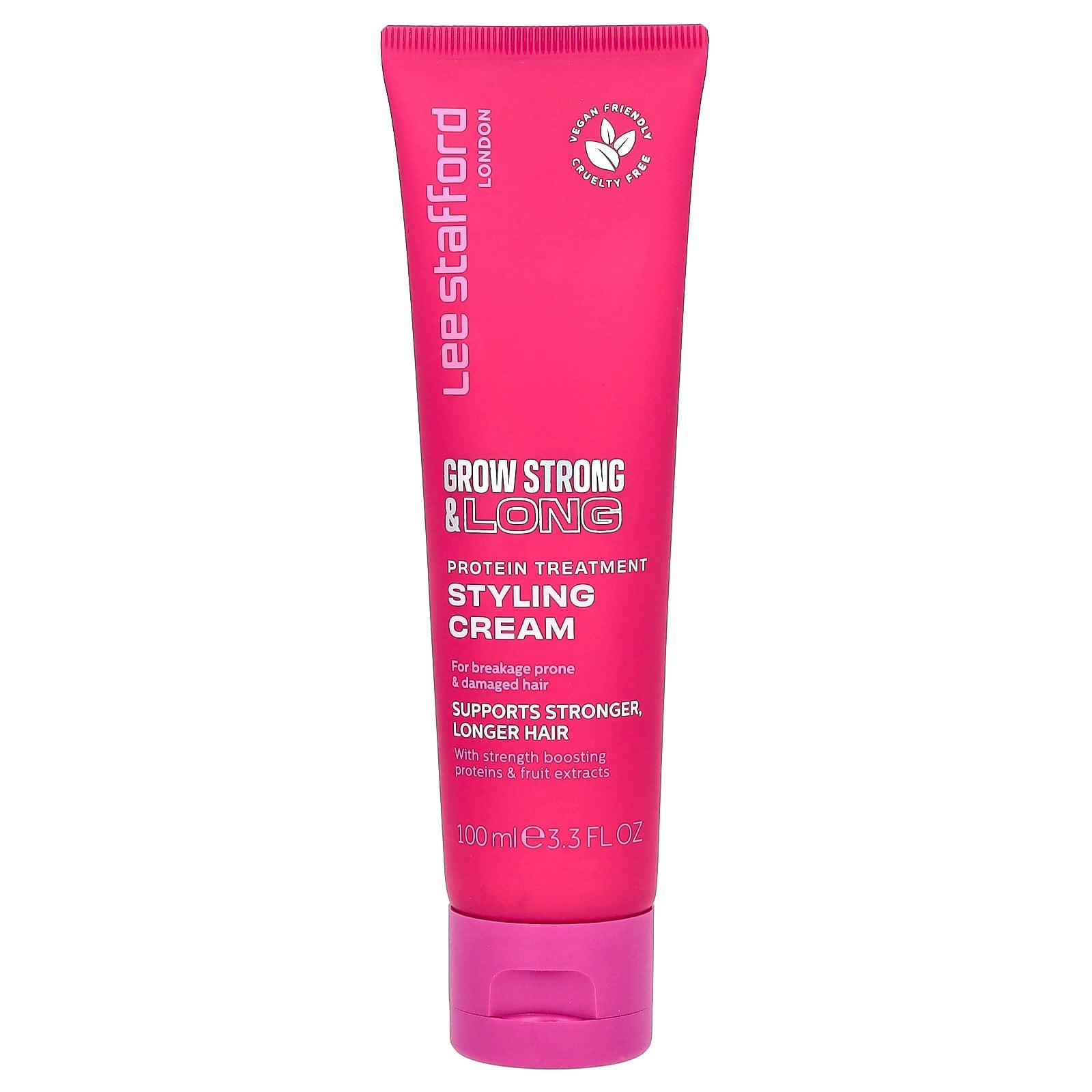 Lee Stafford, Grow Strong & Long, Protein Treatment Styling Cream, 3.3 fl oz (100 ml) - Image 1