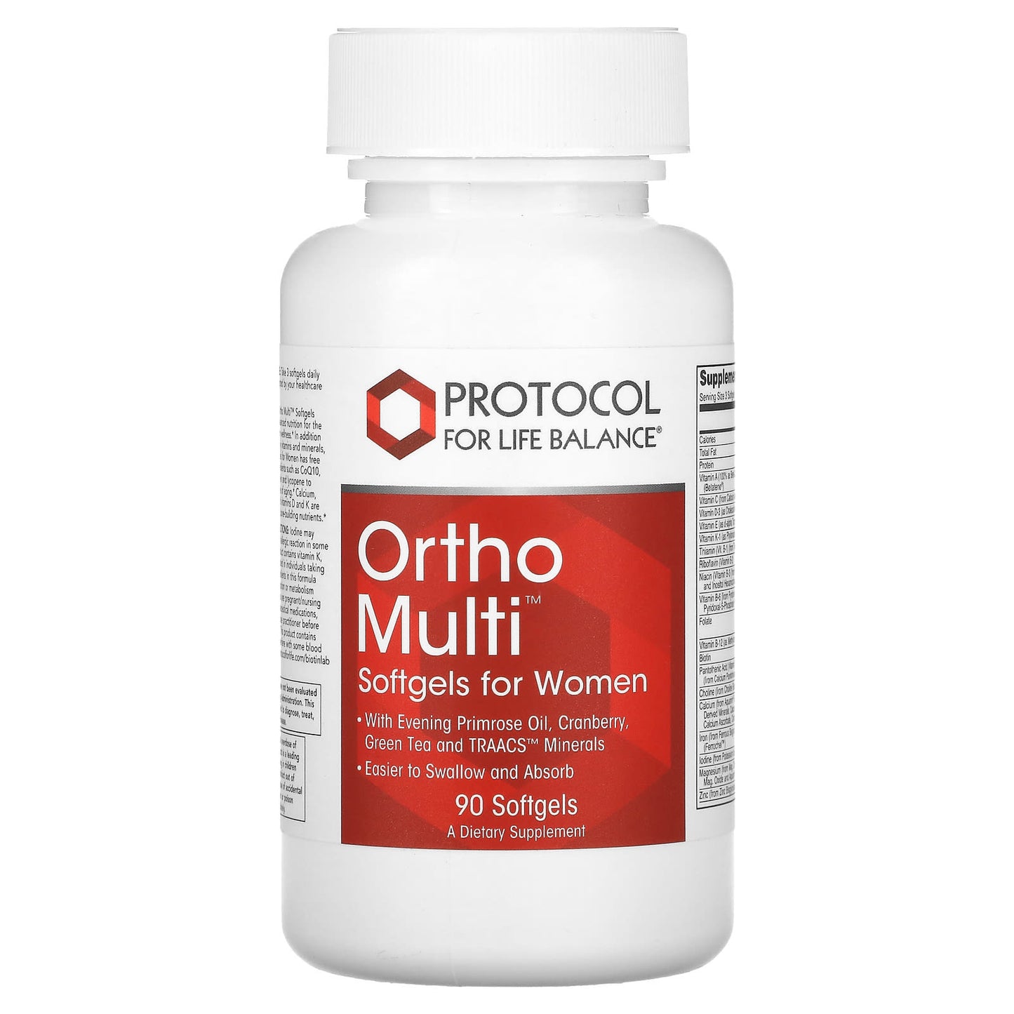 Protocol for Life Balance, Ortho Multi for Women, 90 Softgels - Image 1