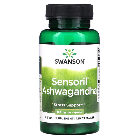 Swanson, Sensoril Ashwagandha, 125 mg, 120 Capsules - Image 1