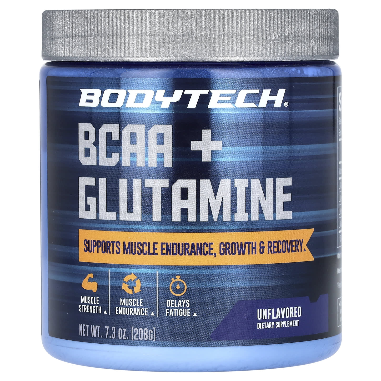 BodyTech BCAA + Glutamine Supplement for Endurance, Growth & Recovery - 7.3 oz (208g) - Image 1