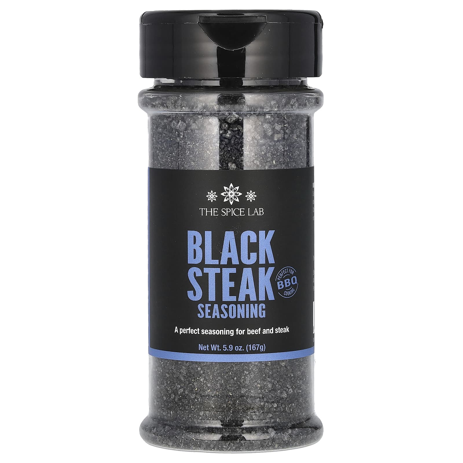 The Spice Lab, Black Steak Seasoning, 5.9 oz (167 g) - Image 1