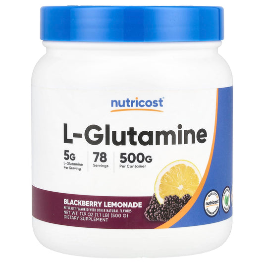 Nutricost, L-Glutamine, Blackberry Lemonade, 17.9 oz (500 g) - Image 1