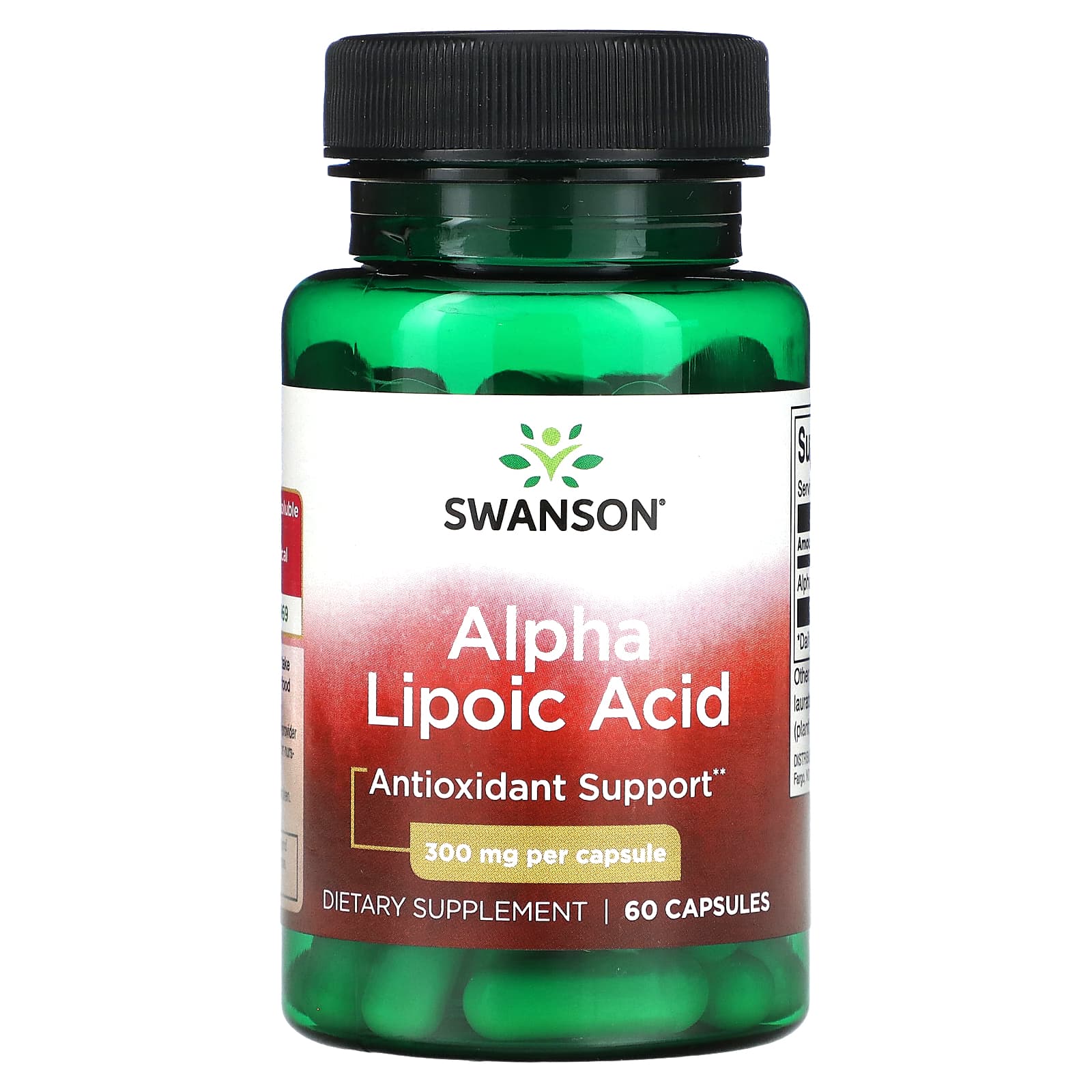 Swanson, Alpha Lipoic Acid, 300 mg, 60 Capsule - Image 1