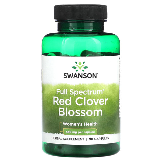 Swanson, Full Spectrum Red Clover Blossom, 430 mg , 90 Capsules - Image 1