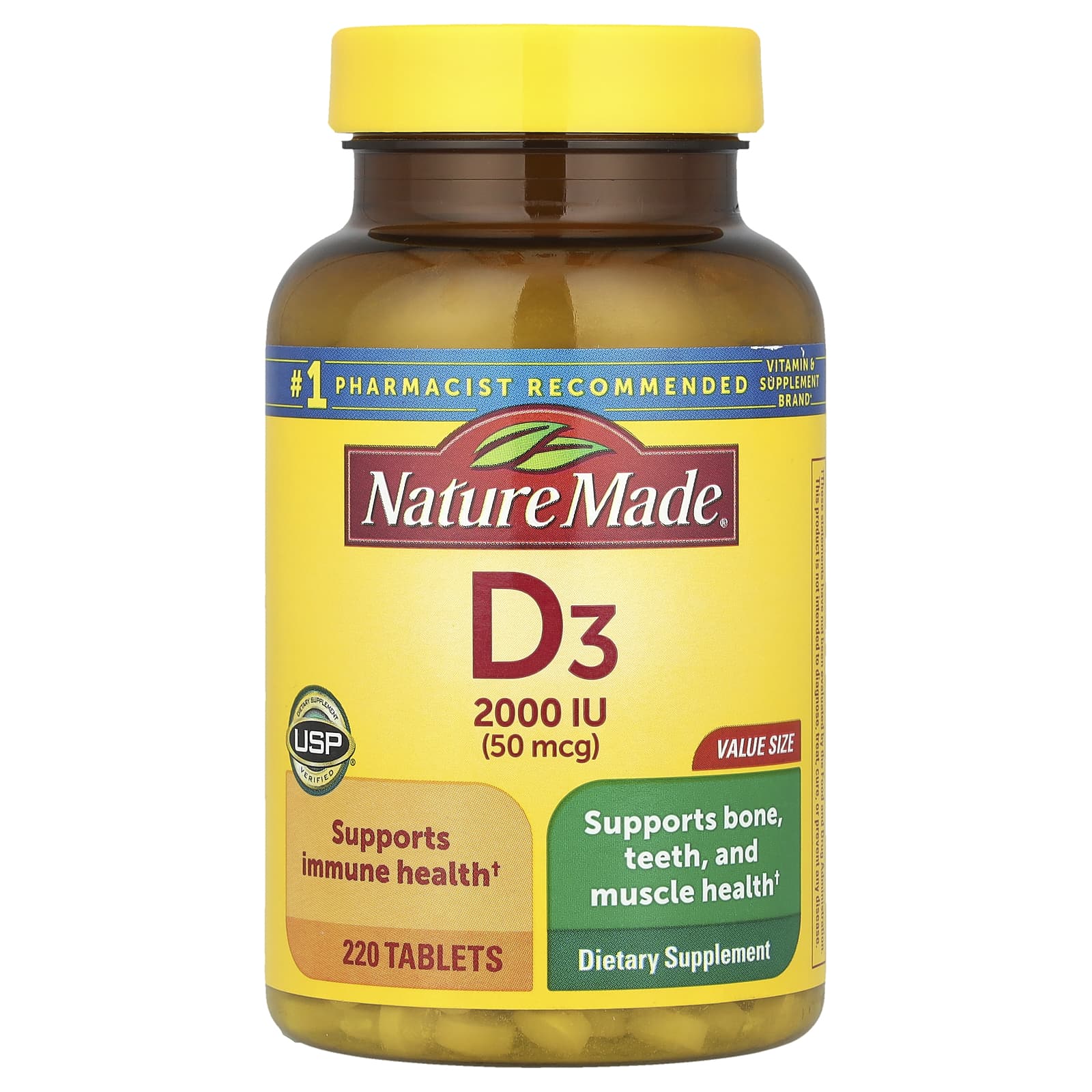 Nature Made, Vitamin D3, 220 Tablets - Image 1