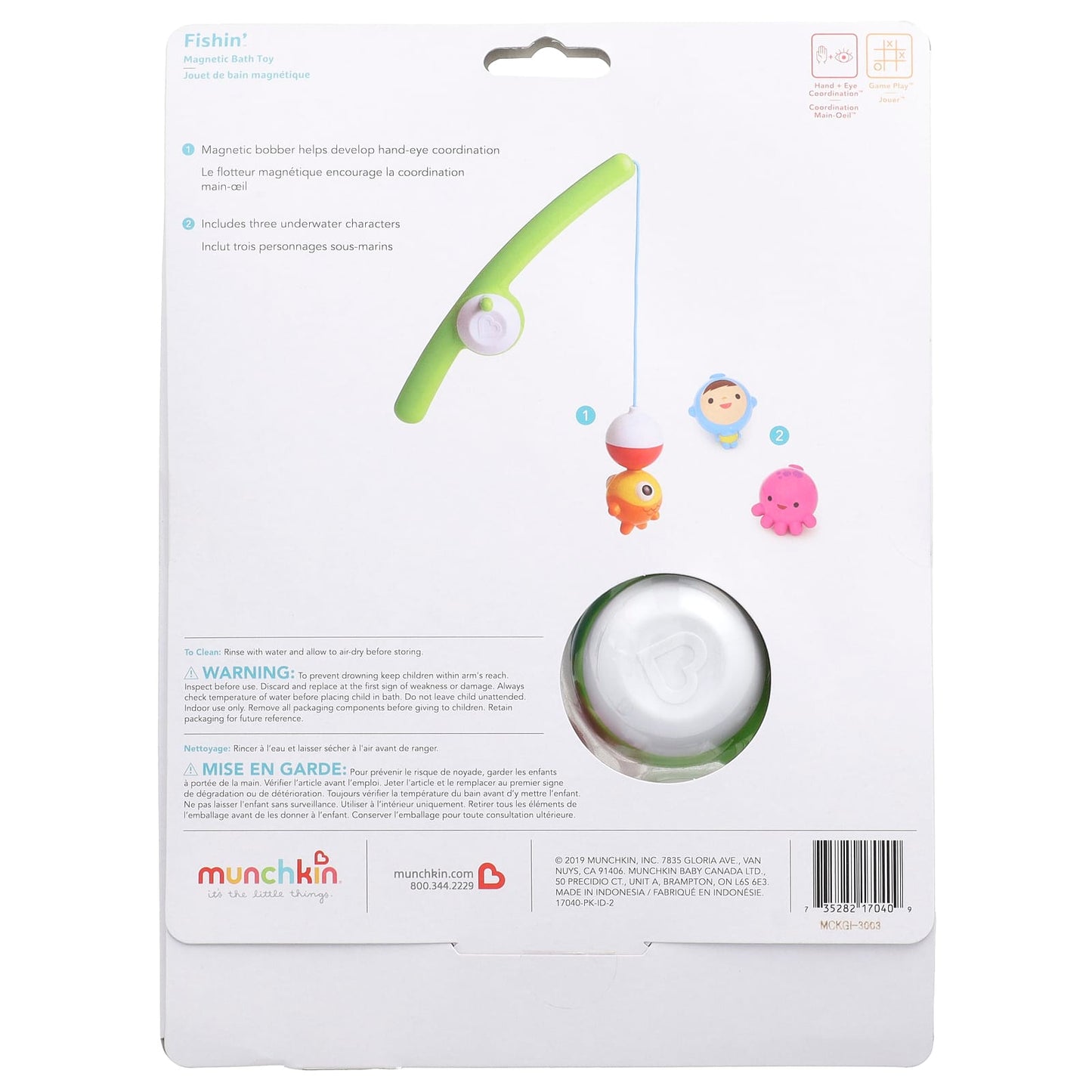 Munchkin, Fishin'™, Magnetic Bath Toy, 24 Months+, 1 Count - Image 2
