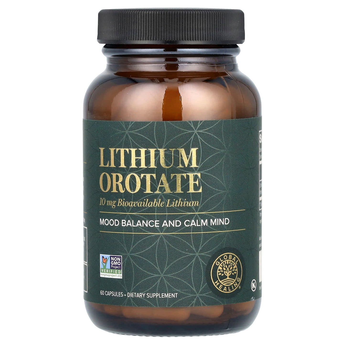 <strong>Global Healing Lithium Orotate Supplement for Mood Balance</strong> - 60 Capsules - Image 1