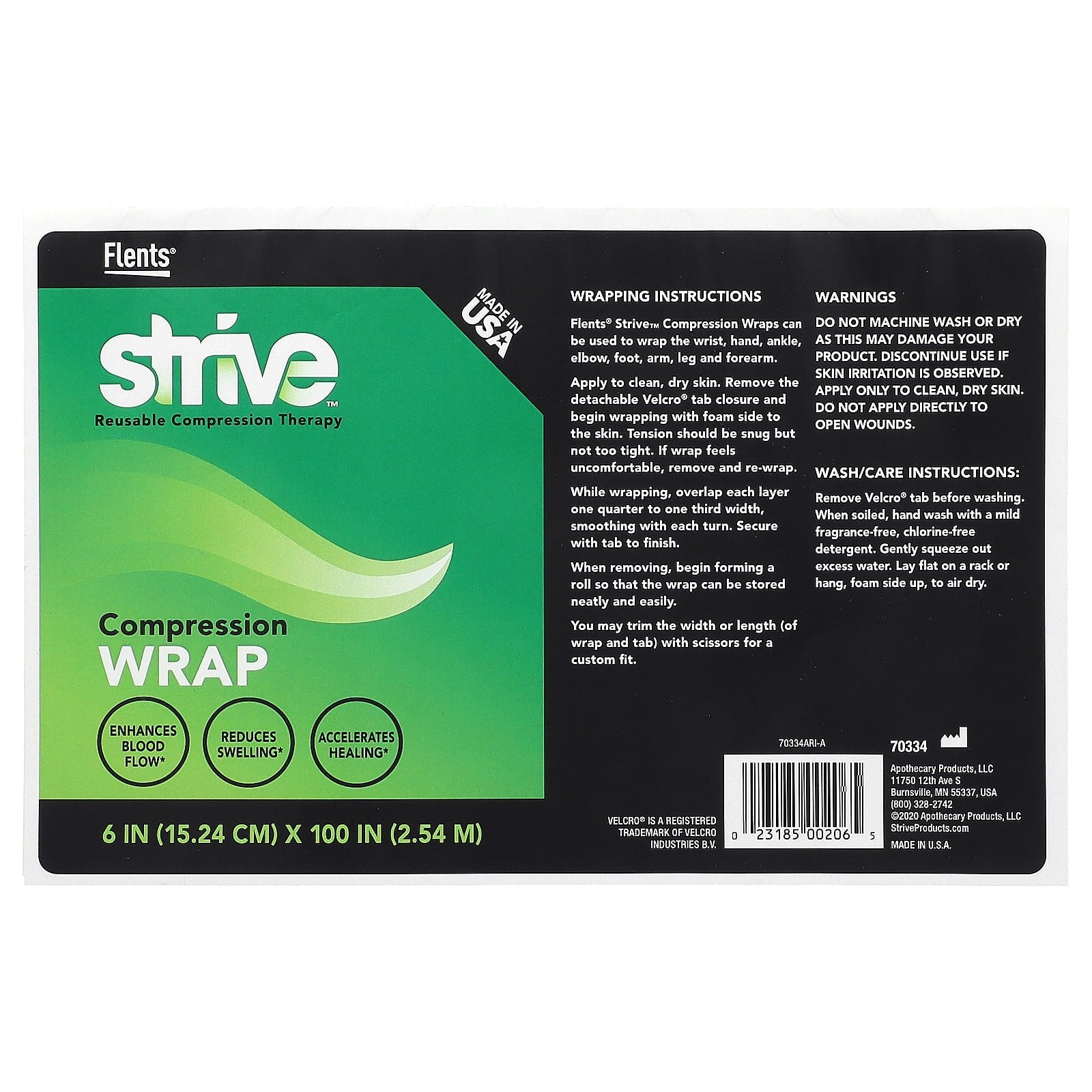 Strive, Reusable Compression Therapy, Compression Wrap , 1 Count - Image 1