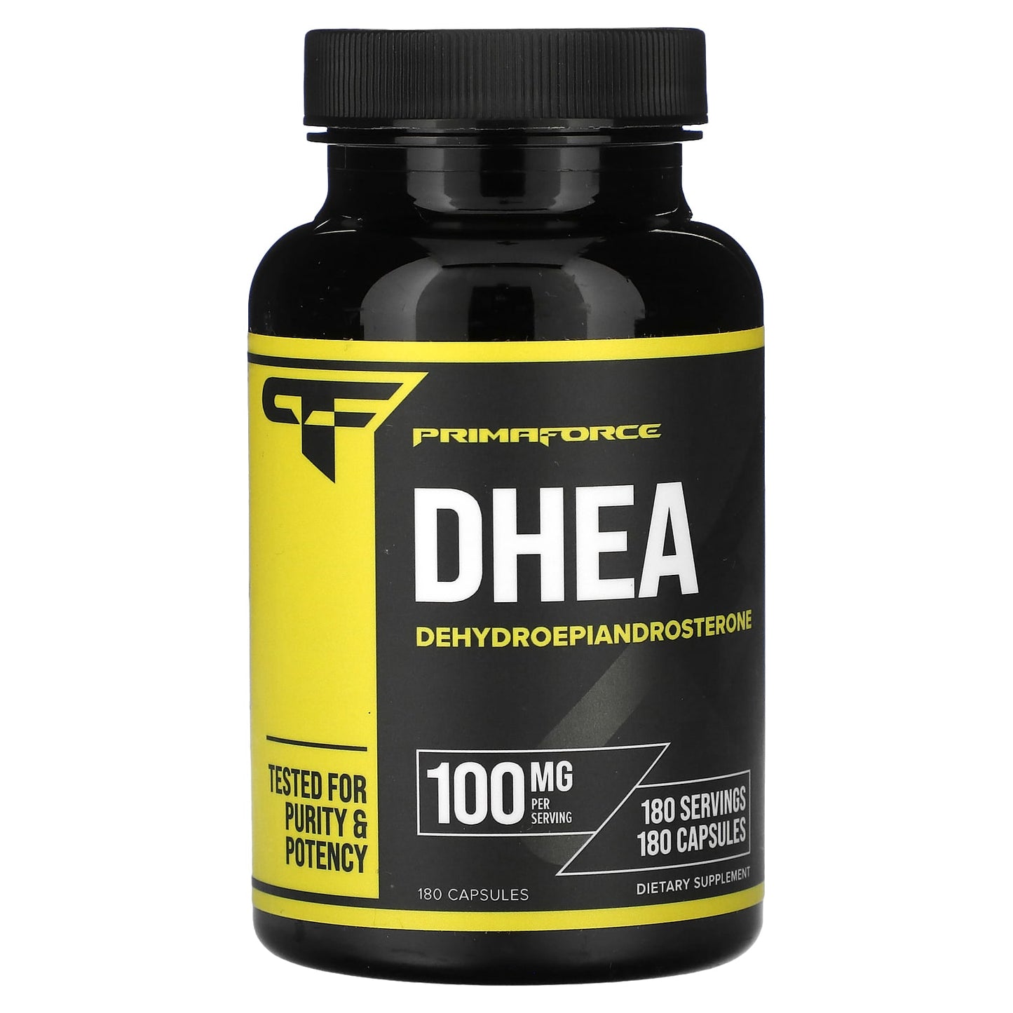 Primaforce, DHEA, 100 mg, 180 Capsules - Image 1