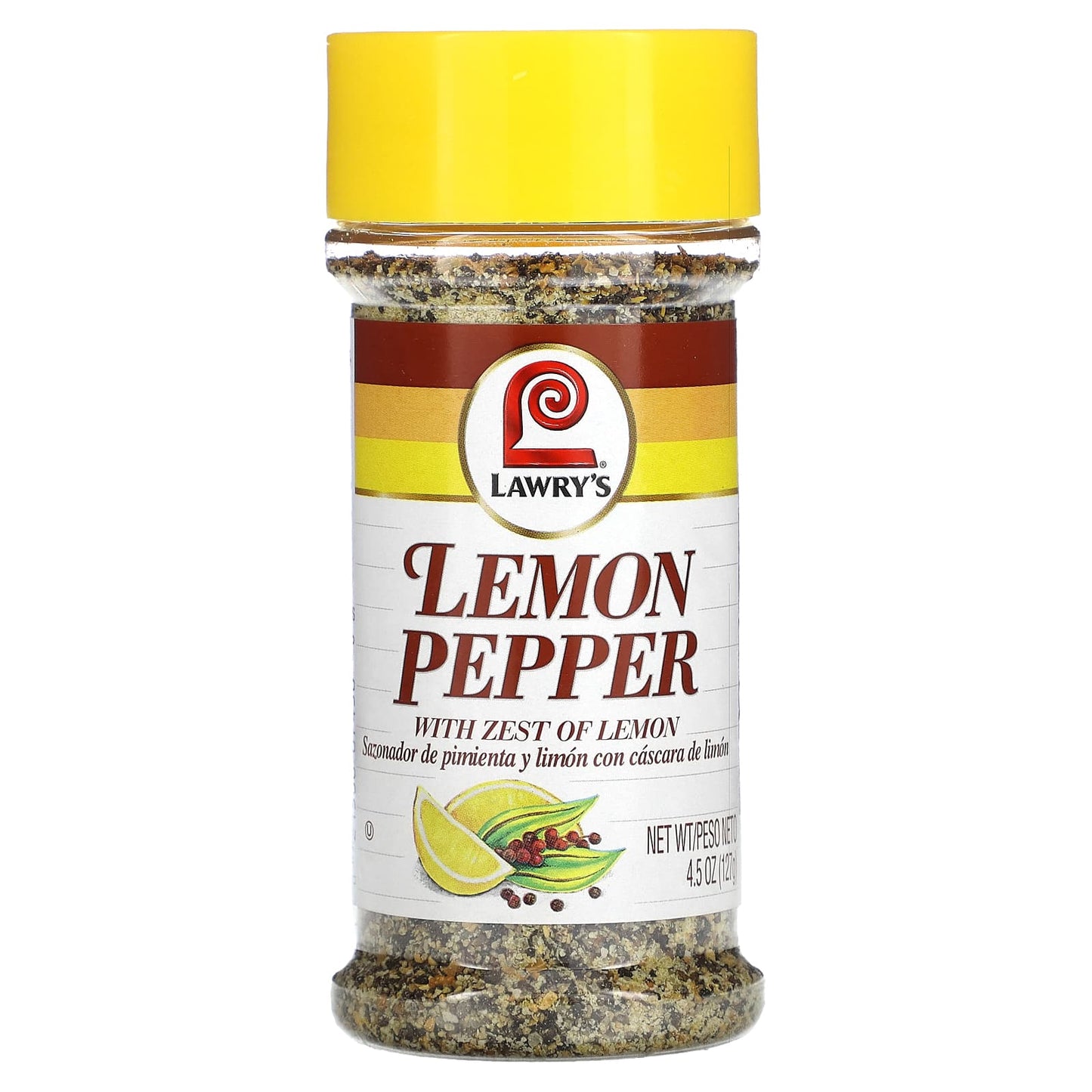 Lawry's, Lemon Pepper With Zest of Lemon, 4.5 oz (127 g) - Image 1