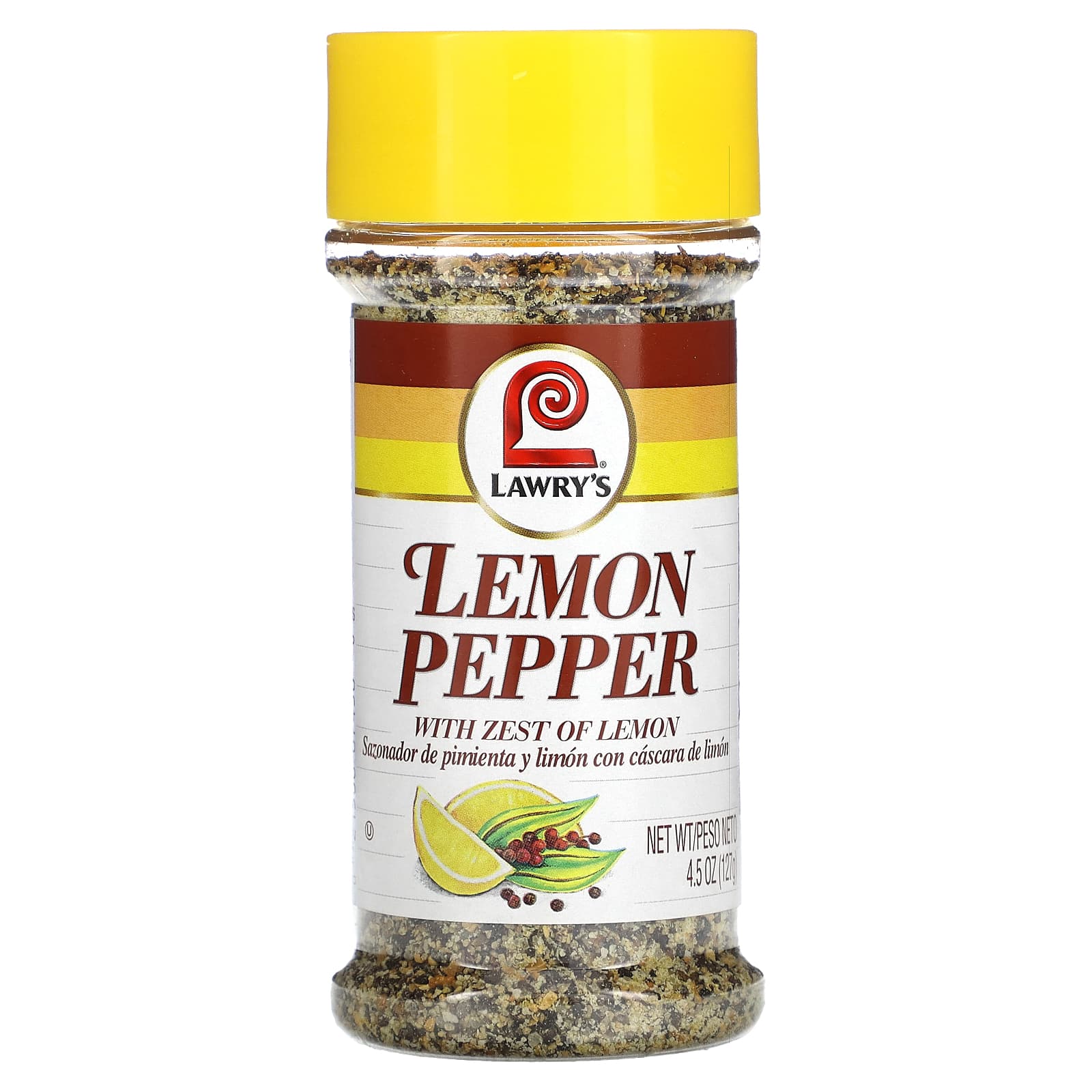Lawry's, Lemon Pepper With Zest of Lemon, 4.5 oz (127 g) - Image 1