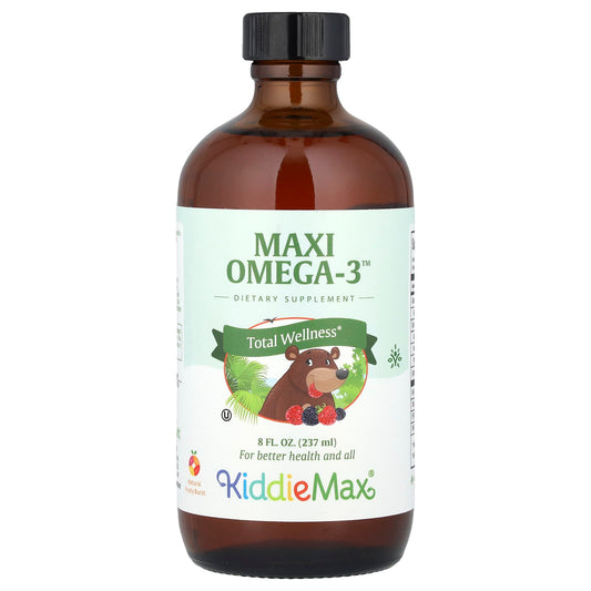 Maxi Health, KiddieMax® Maxi Omega-3™, Natural Fruity Burst, 8 fl oz (237 ml) - Image 1