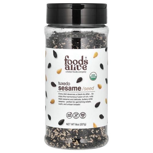 Organic Sesame Seed Blend by Foods Alive, USDA Certified, 8 oz - Image 1