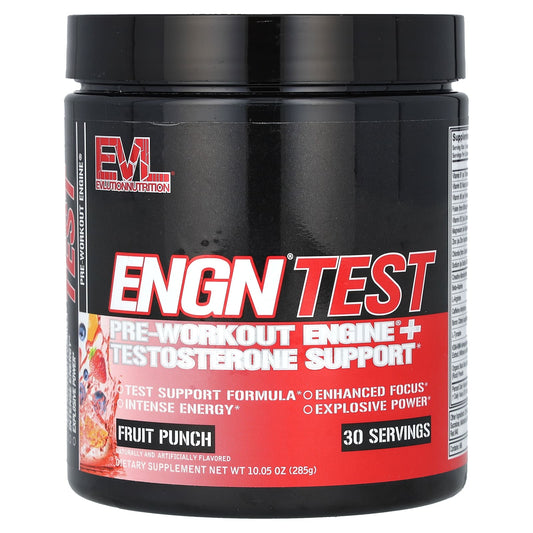 EVLution Nutrition ENGN Test Pre-Workout - Boost Energy & Strength - Image 1