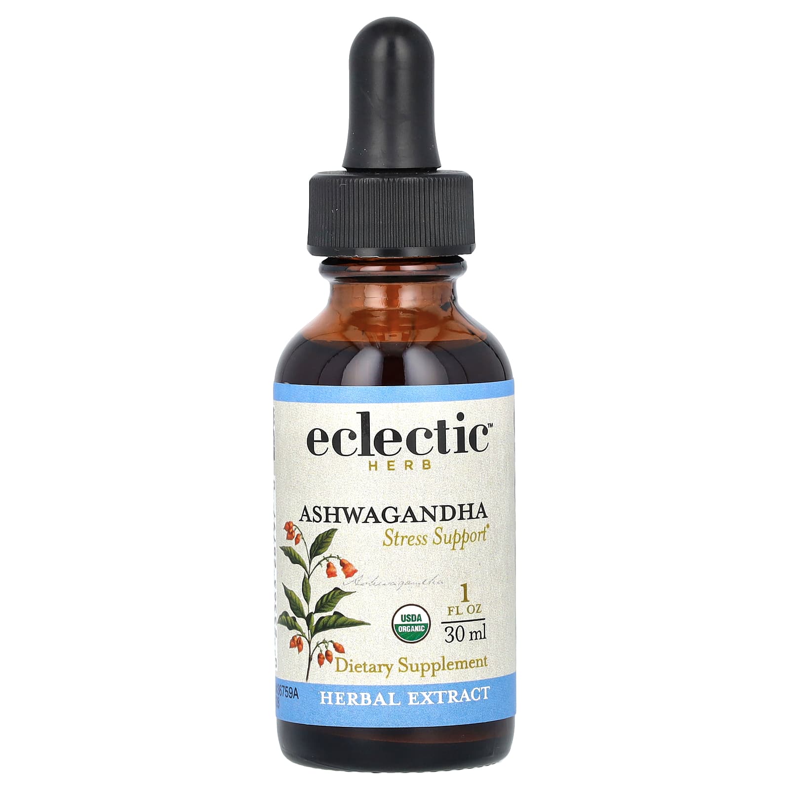 Ashwagandha Extract Stress Support Supplement 250mg 30ml - Image 1