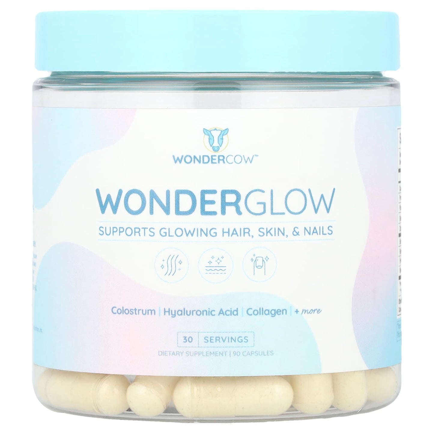 Wondercow, WonderGlow, 90 Capsules - Image 1