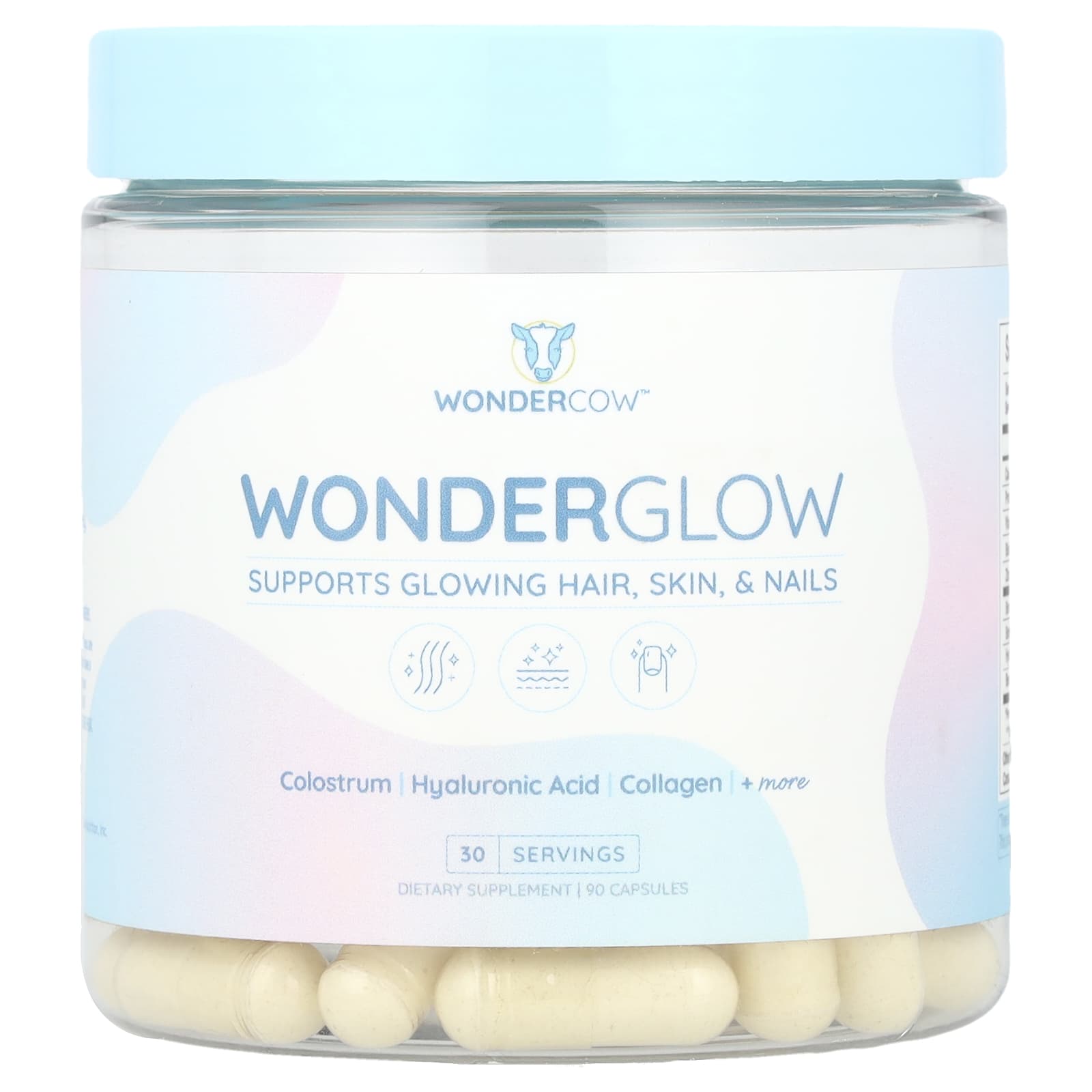 Wondercow, WonderGlow, 90 Capsules - Image 1