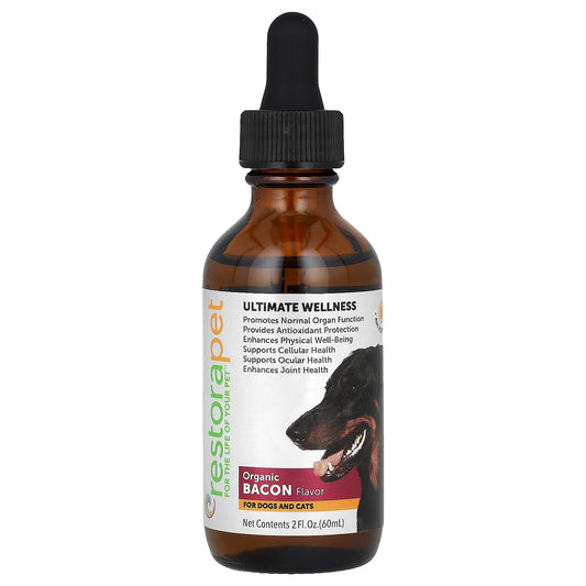 RestoraPet, Ultimate Wellness, For Dogs and Cats, Organic Bacon, 2 fl oz (60 ml) - Image 1
