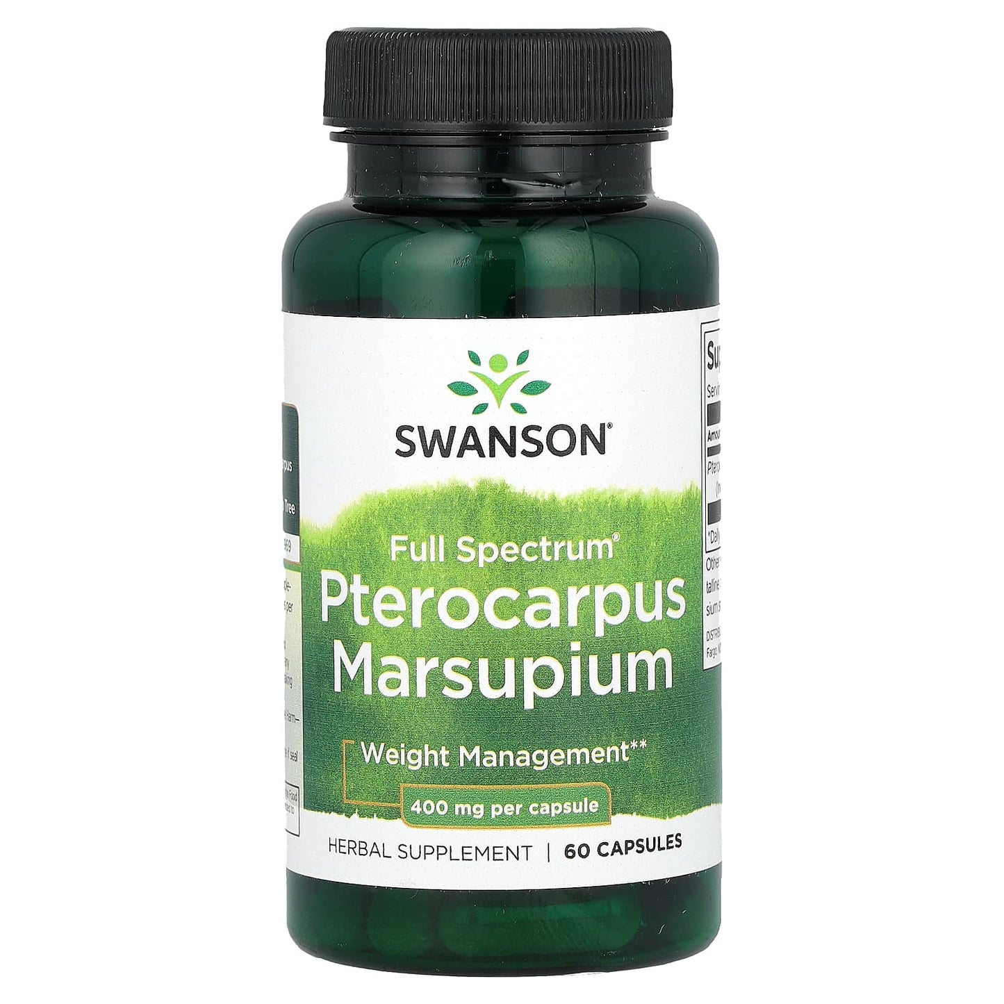 Swanson, Full Spectrum Pterocarpus Marsupium, 400 mg, 60 Capsules - Image 1