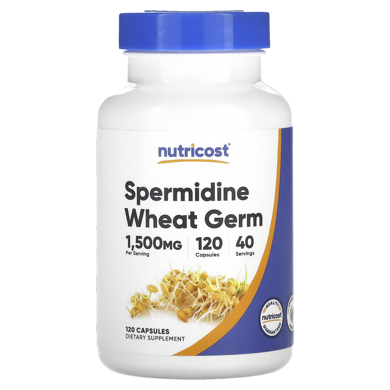 Nutricost, Spermidine Wheat Germ, 120 Capsules (500 mg per Capsule) - Image 1